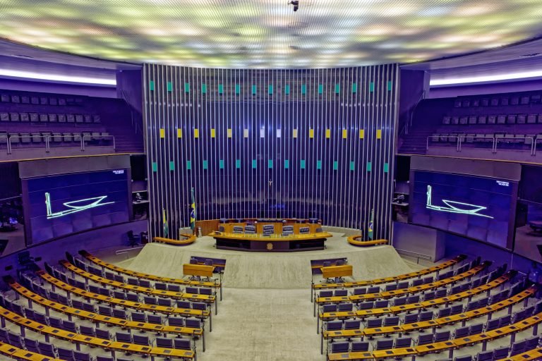 Plenário da Câmara dos Deputados, em Brasília.